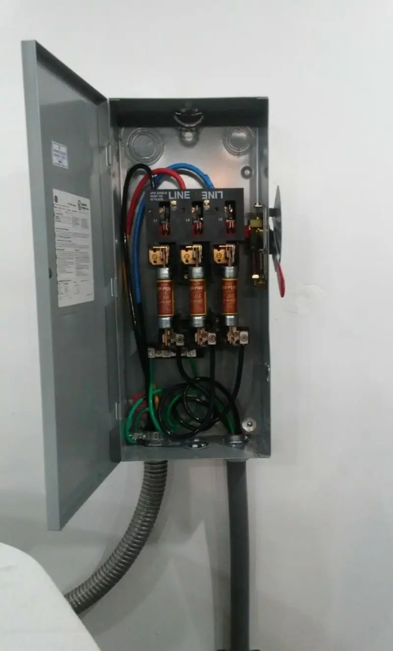 Three-phase disconnect switch installed for Electrical Wiring & Rewiring in Walpole
